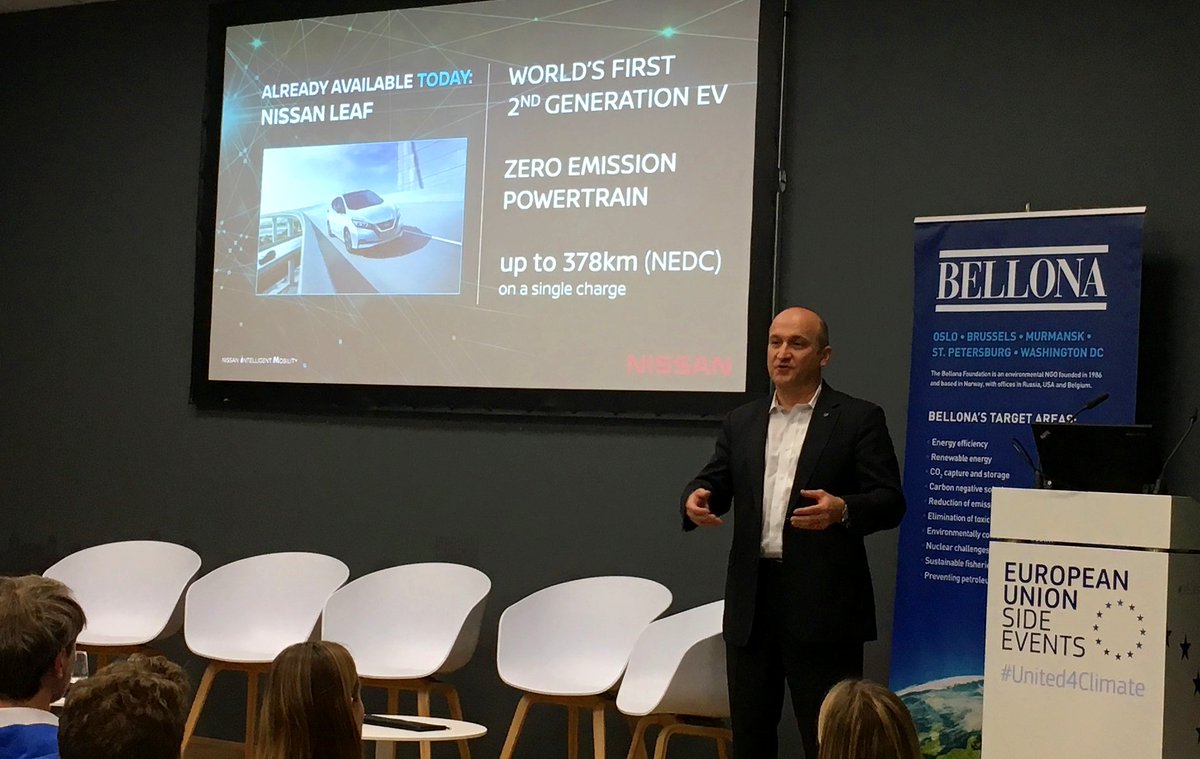 Zukunft beginnt jetzt: NISSAN Deutschland Chef Thomas Hausch stellt die NISSAN Vision vor. #COP23 #ElectrifyTheWorld