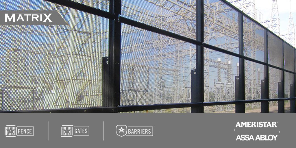AmeristarFence's tweet photo. Matrix allows for defined security levels with mesh panel options. Learn more: https://t.co/qx4vGmiRUB #AmeristarPerimeter #AmeristarMatrix https://t.co/dX5K8RZ6CE
