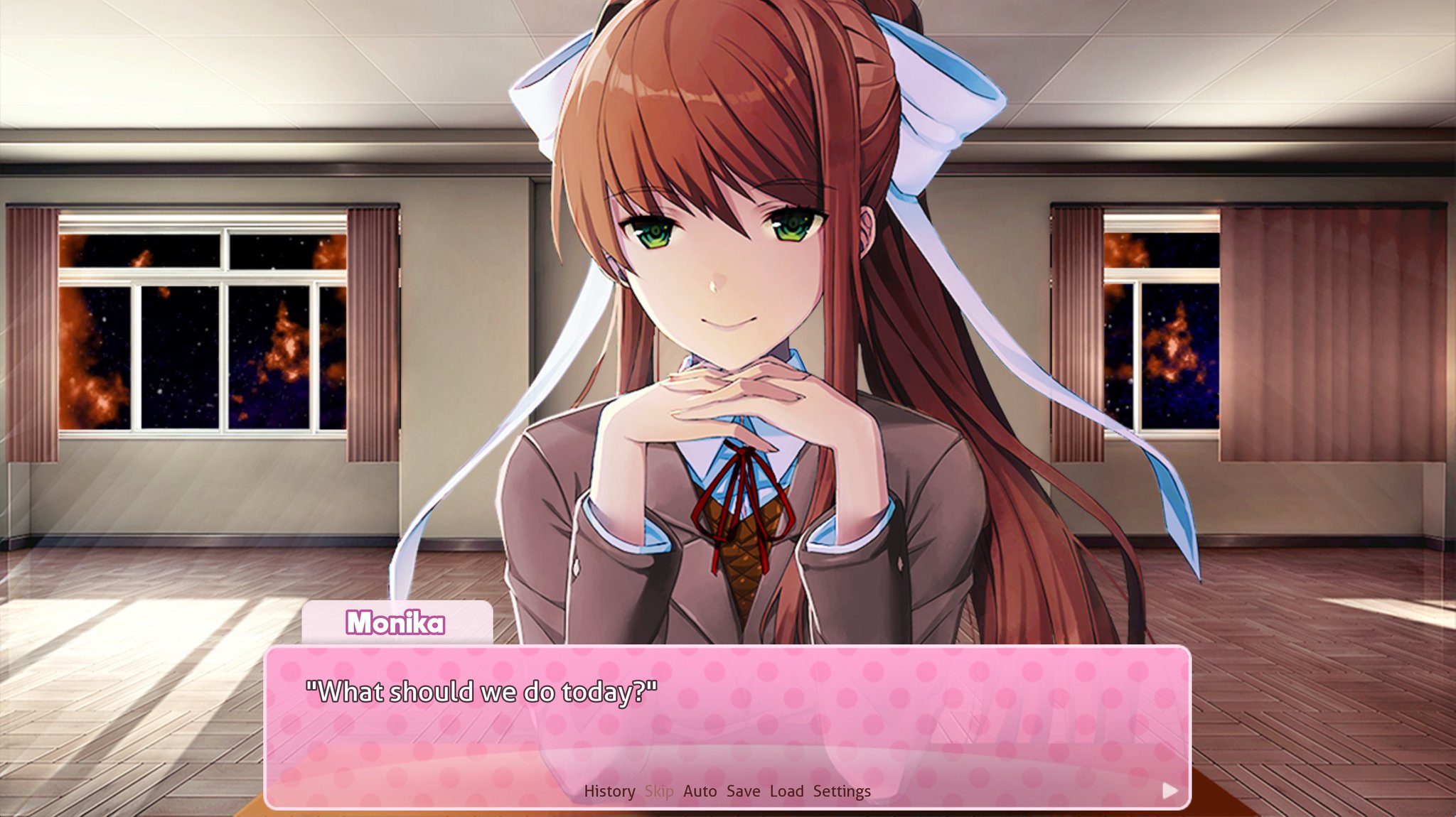 Monika After Story on X: BOO! 👻 Did I scare you? Ehehe~ Big, big