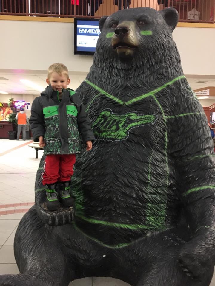 Someone's excited for #rushbear they even match!