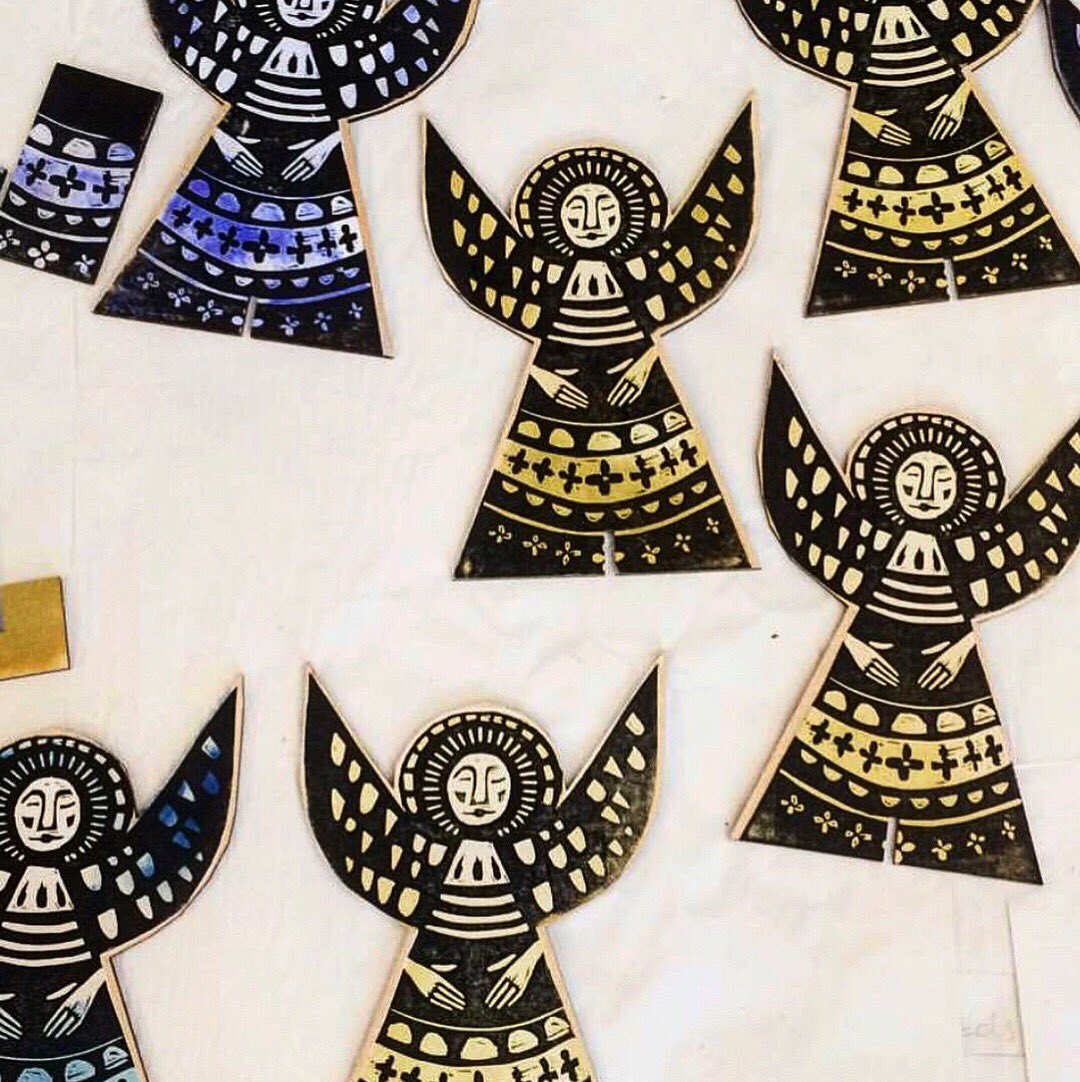 PopUpPrintShop's tweet image. We are delighted to introduce our 13th #winterpopupprintshop seller @SamGroomPrints! Sam’s designs are inspired by animals, nature and her surroundings, beautifully screen and link printed on to fabrics and wood. Join us Saturday 18th November at @LEAFPortlandSt for festive fun!