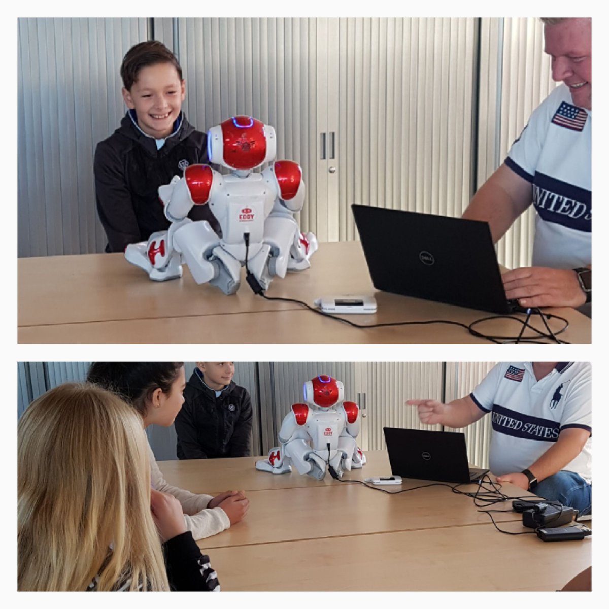 kimmies1979's tweet image. Bezig geweest met spraakherkenning .. wat een enthousiasme bij de kinderen..en mij 😉 kan niet wachten om weer de klas in te gaan met onze #onderwijsrobot  samen met @DeKempel