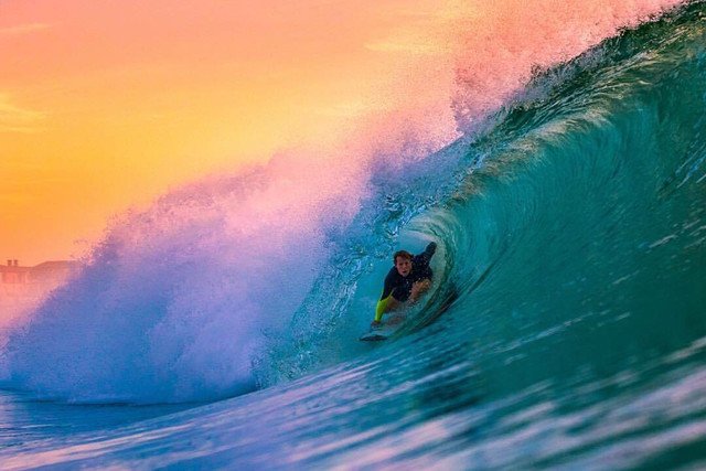 Roy van Eijk ‘the beast’ - another day at work. Photo: Damian Davila. #surfphotography #surf #amazing #picoftheday #colorful #sports
