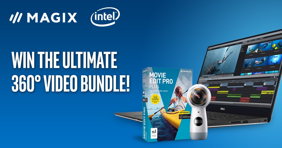 MAGIX_INT's tweet photo. Create immersive experience in #360video—win a 360˚ camera, MAGIX #MovieEditPro, & a new PC with a #7thGenIntelCore. https://t.co/pTkpjeG68n https://t.co/pSsrXiATkD