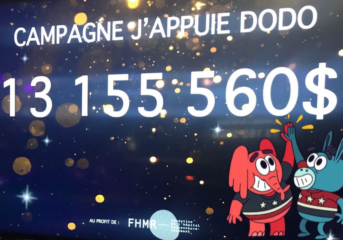 🥂🍾 En 6 ans, + 13 M$ amassés avec la campagne #jappuiedodo #MtlPassionVin, au profit de futur Centre intégré de cancérologie! #CIC <a href="/Fondationhmr/">FondationHMR</a> #Exquis #FierPartenaire