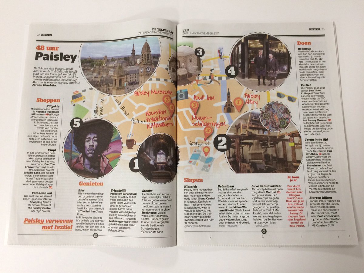 Future Paisley (@futurepaisley) on Twitter photo #Paisley2021 is celebrating its birthday with international coverage in the Netherlands' biggest newspaper <a href="/telegraaf/">De Telegraaf</a> 🇳🇱 The paper mentioned <a href="/saintmirrenfc/">St Mirren FC</a> <a href="/Houstonkilts/">Houston Kiltmakers</a> <a href="/Sma_Shot/">Sma' Shot Cottages</a> @RenArtsMuseums <a href="/ftgpaisley/">Feel The Groove</a> <a href="/BullInn_Paisley/">The Bull Inn</a> <a href="/PendulumPaisley/">Pendulum Bar & Grill</a> <a href="/PiazzaPaisley/">Piazza Shopping Centre Paisley</a> <a href="/PaisleyCentre/">The Paisley Centre</a> & more #Paisley2021 is celebrating its birthday with international coverage in the Netherlands' biggest newspaper <a href="/telegraaf/">De Telegraaf</a> 🇳🇱 The paper mentioned <a href="/saintmirrenfc/">St Mirren FC</a> <a href="/Houstonkilts/">Houston Kiltmakers</a> <a href="/Sma_Shot/">Sma' Shot Cottages</a> @RenArtsMuseums <a href="/ftgpaisley/">Feel The Groove</a> <a href="/BullInn_Paisley/">The Bull Inn</a> <a href="/PendulumPaisley/">Pendulum Bar & Grill</a> <a href="/PiazzaPaisley/">Piazza Shopping Centre Paisley</a> <a href="/PaisleyCentre/">The Paisley Centre</a> & more