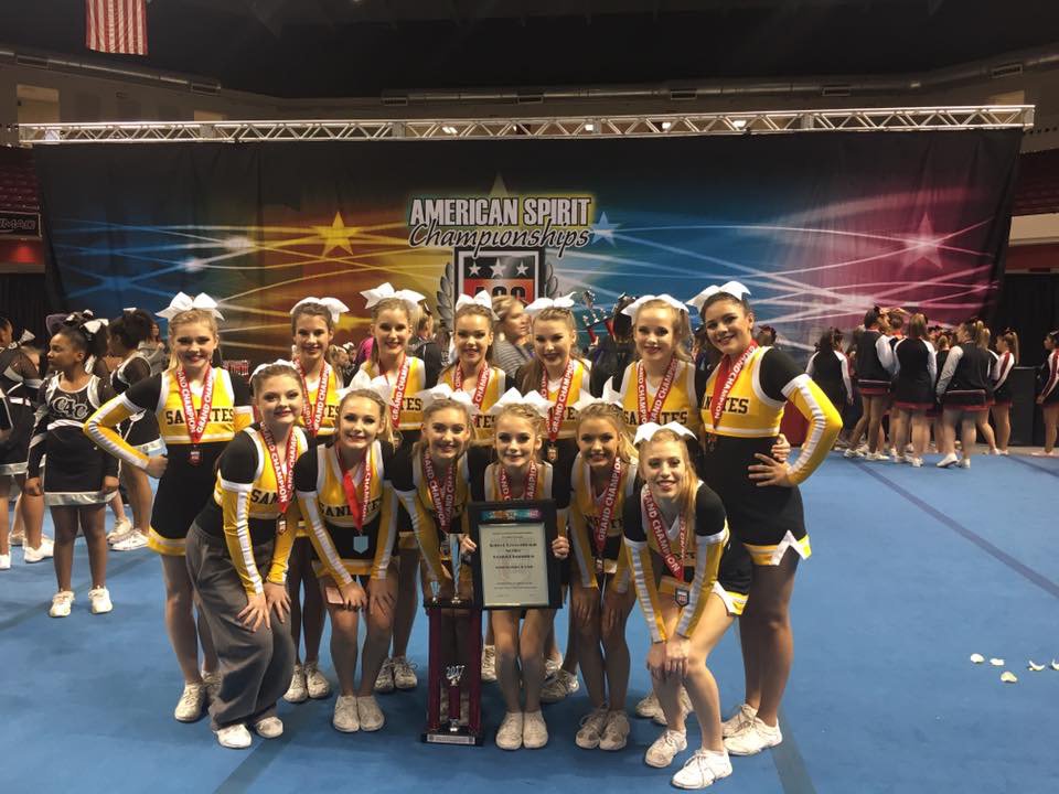 CBMSSandite's tweet photo. Congratulations Cheerleaders!!! 6th grade got a first place trophy in their division, and junior high got a first place trophy as well as a grand champion award. Way to go ladies! https://t.co/sZz8W3uPty