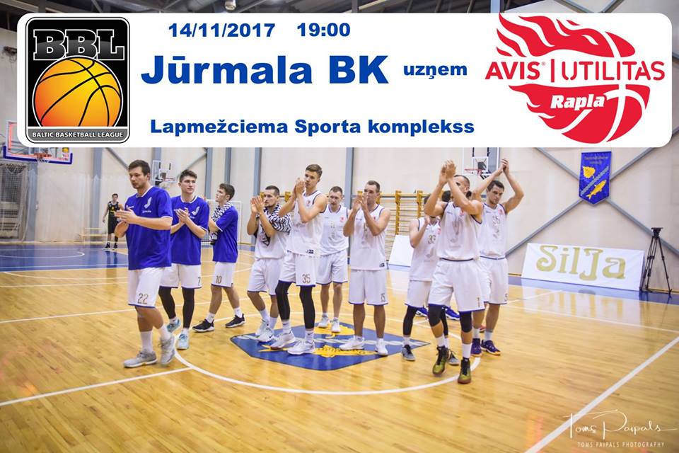 Jau rīt pl.19.00 Lapmežciema sporta kompleksā <a href="/BalticBBL/">Baltic BBL</a> "Jūrmala" - "AVIS/Rapla"