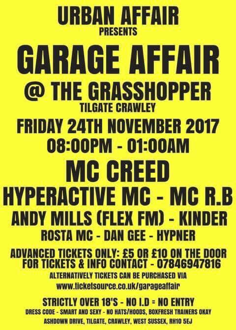 Hit_TheDecks's tweet photo. All you Oldskool Garage &amp; House lovers from Crawley and surrounding towns! Don’t miss this little beauty of a event happening in just under 2weeks. Only £5 a ticket. https://t.co/xtympV2DC3