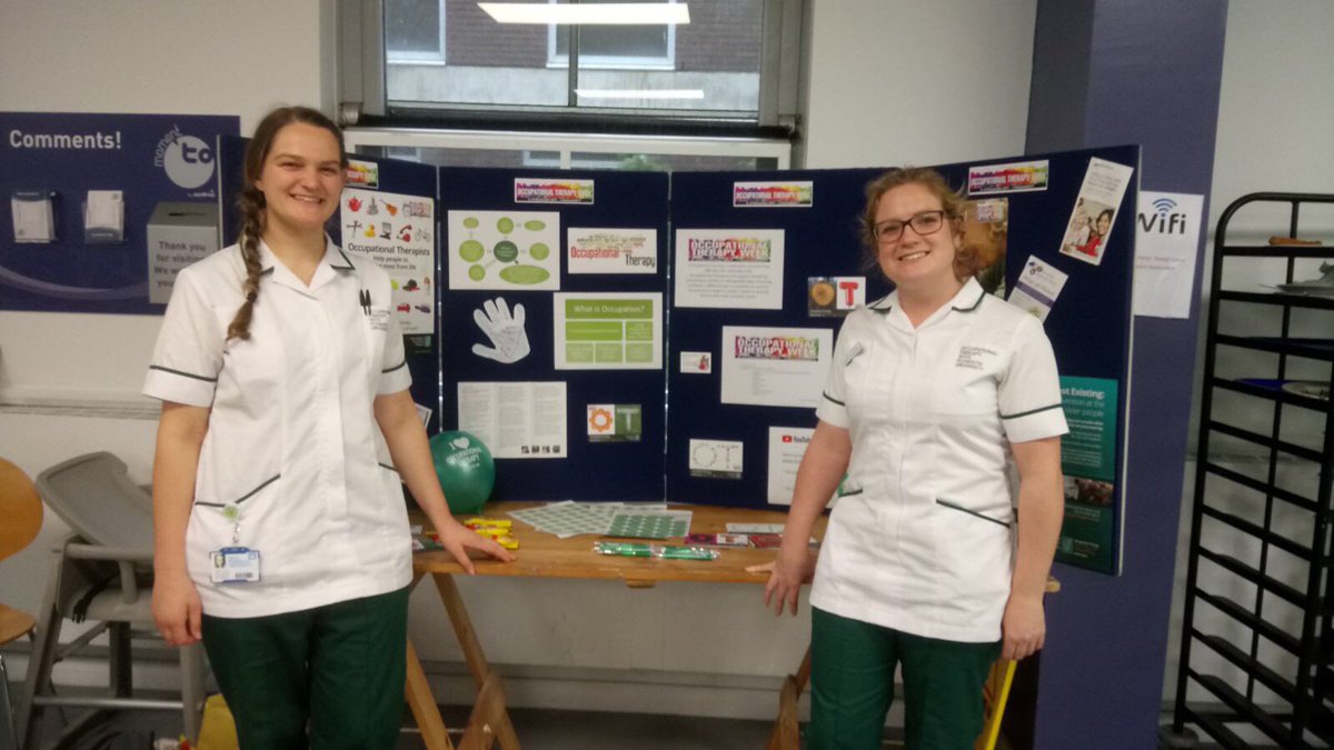 mytherappy's tweet photo. A big well done to our #OccupationalTherapy students for supporting our #OTWeek17 promotions. @ndht @theRCOT https://t.co/Tzjt1png0O