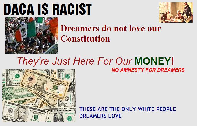 American_Creed's tweet photo. @realDonaldTrump Dreamers do not love #America, just our #Money. No Amnesty for them- just #Deportation. https://t.co/UqEDJJ5T9a