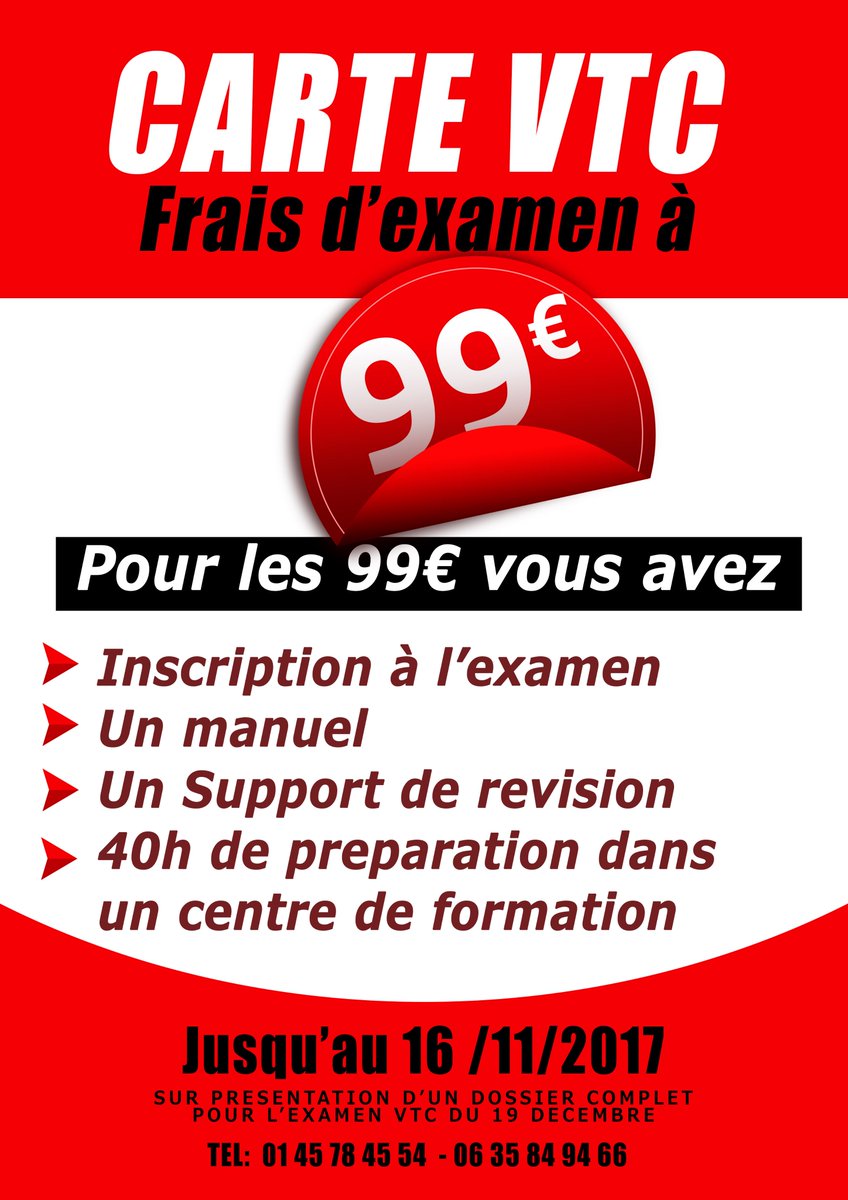 AMT_FRANCE's tweet photo. Jusqu'au jeudi 16/11 votre Carte VTC à 99€. https://t.co/MLsynsiFK8