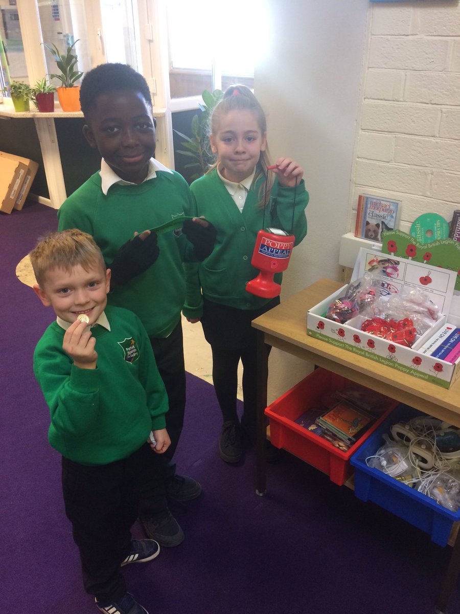 Portland_School's tweet photo. Well done to the Yr5 children who did a great job of raising money for the Poppy appeal. Already making an impact on WW2 survivors 👍💷 https://t.co/28zcXDUEao