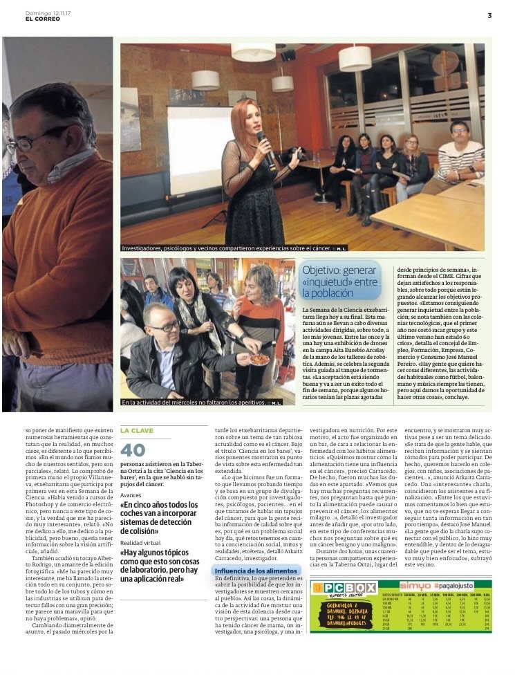 CIMEtxebarri's tweet photo. La ciencia se pone al alcance de la mano en #Etxebarri
@EtxebarriBizi    @tecnalia  #Cayso  @redinnpulso  #EtxebarriAukerak https://t.co/QPpfzPWwGV