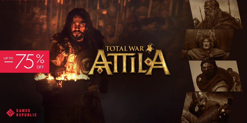 Total War: Attila -> gamesrepublic.com/steam/total-wa… BUY NOW!

#promo #bestprice #cheap #TotalWar