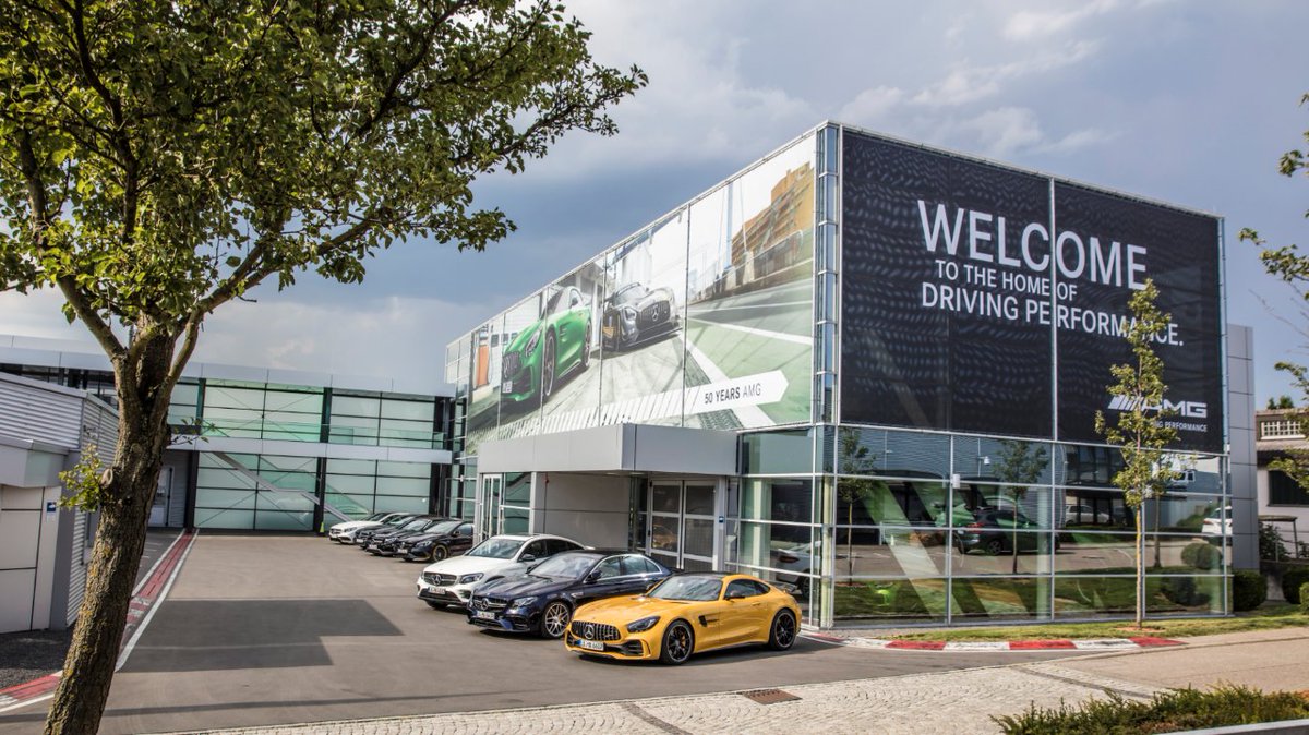 MercedesAMG's tweet photo. Welcome to Affalterbach, Mercedes-AMG fanatics! Visit our showroom to experience AMG's rich history while exploring a variety of AMG vehicles! https://t.co/Tjhj3BpPuY 

[Csn: 11.4 - 6.9 l/100 km | CO2: 259 - 162 g/km] https://t.co/guQBstaFoD