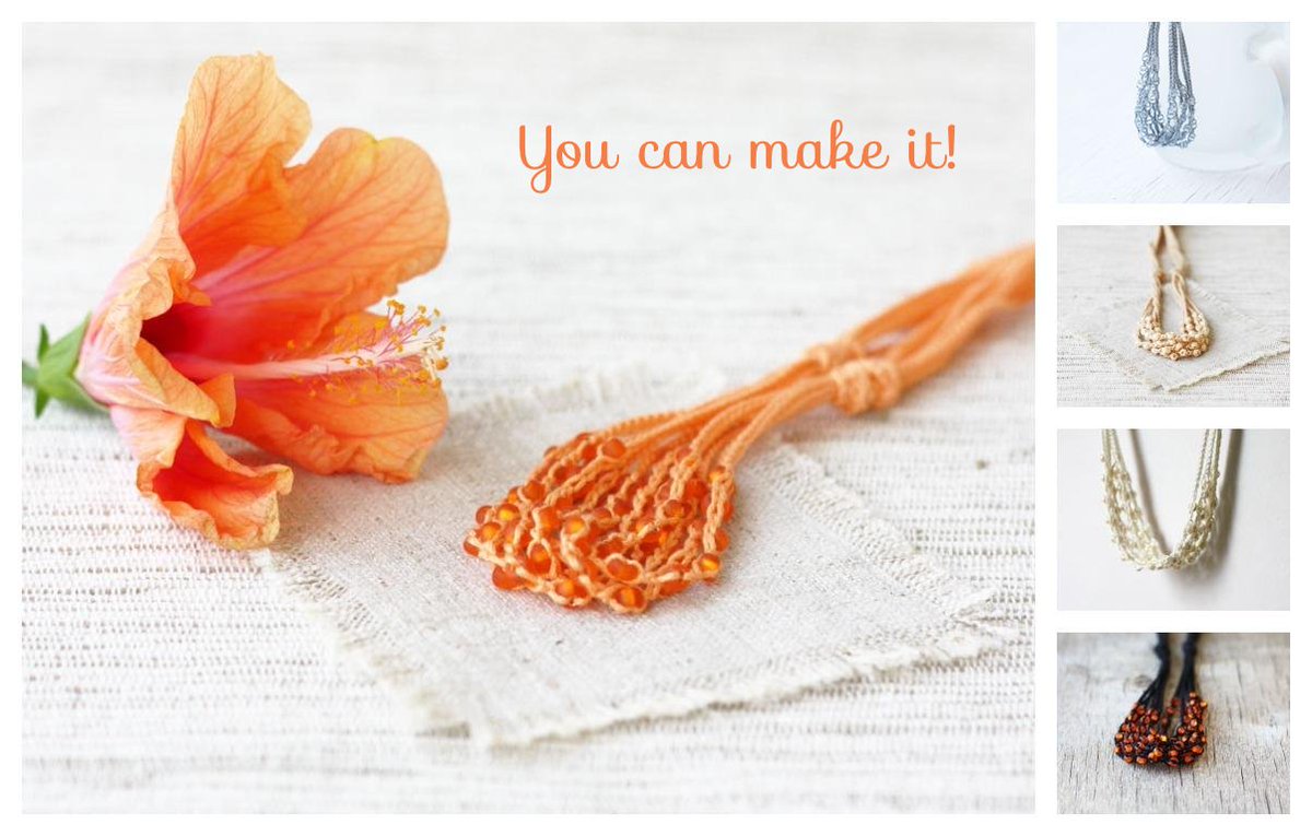 boorashka's tweet photo. You can make it! #handmade #necklace #crochet #MondayMotivation https://t.co/7VXes3oaJX https://t.co/IMVcGHYCjV