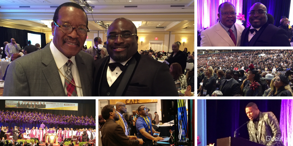 Givelify's tweet photo. Team Givelify had a ball last week at #HC2017. We are grateful for the opportunity to be #COGIC'S official giving app for the 3rd year. Thanks to everyone who stopped by our booth. We look forward to helping you ignite stewardship in your church! #TeamCOGIC https://t.co/4LG4Qx4ubj
