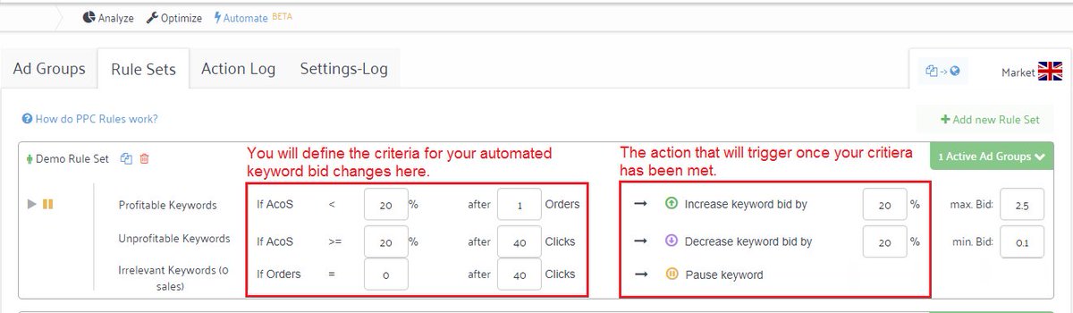 Sellics_AMZ's tweet image. We’re excited to announce you can now automate PPC bid management in Sellics! Tomorrow (10am PT/1pm ET) our CEO Franz Jordan will present our PPC Automation feature for the first time: buff.ly/2majwyd #AmazonPPC #PPCautomation