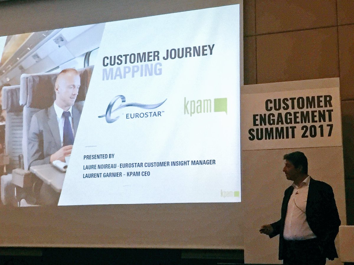 ThierrySpencer's tweet photo. @kpam_paris présente les parcours client de Eurostar à Londres #engagecustomer 2017 #EngageSummits https://t.co/ddQ07SWDHX