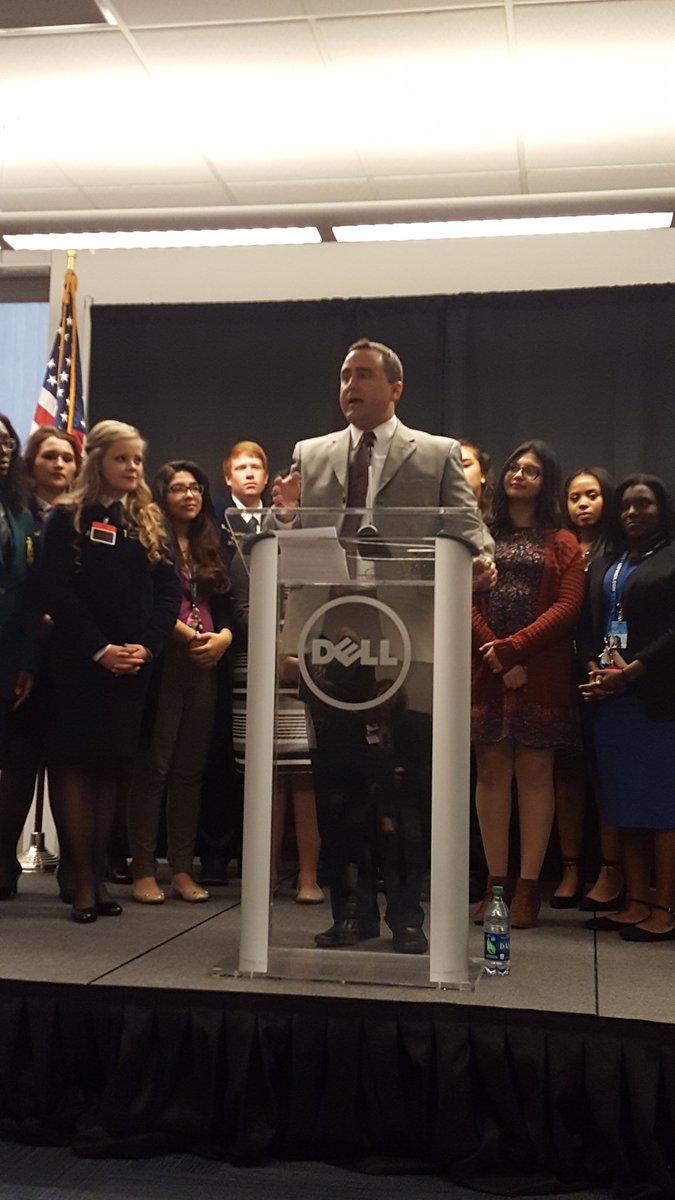 OKLAworks's tweet photo. Excited to join @GovMaryFallin to kick off #CEW2017 &amp; #NAW17 @Dell! https://t.co/olN44dUF3k