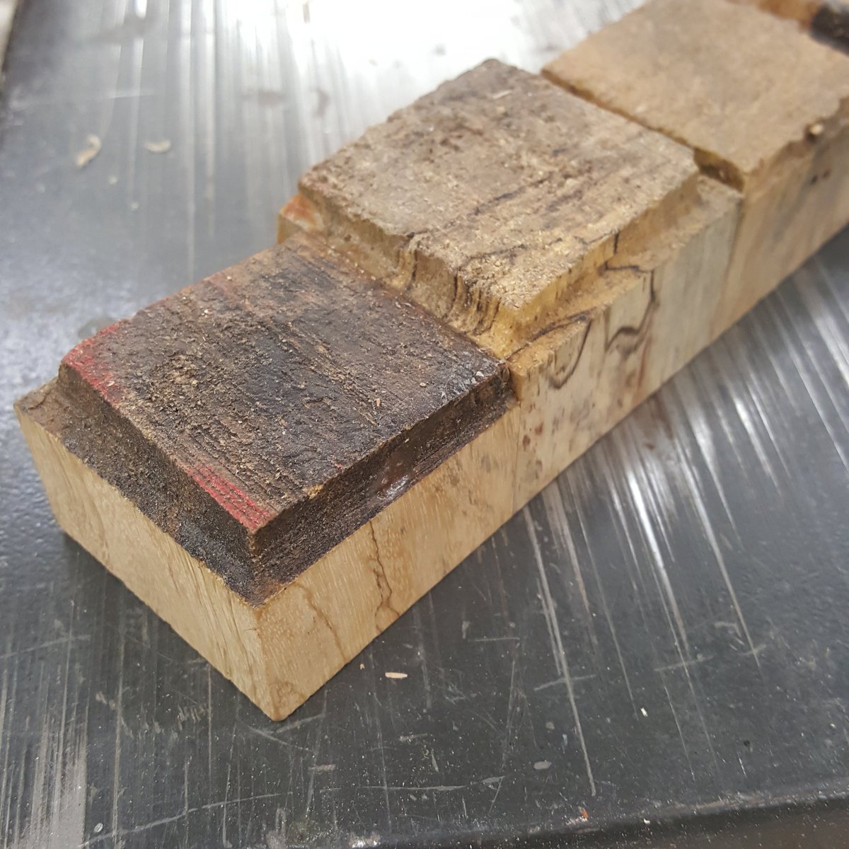 KokaBoraCreate's tweet photo. No hard wood shall go to waste. These little blocks that were cut-offs from previous project will turn to something else. Come to 'Fair November' this week to find out

#kokaboracreations #woodworking #woodshop #fairnovember #uofg #uofguelph @uofg https://t.co/5sr2Hz2Qxp