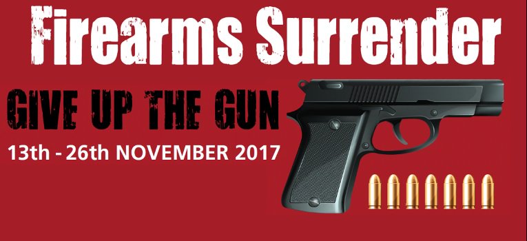 GMPSalford's tweet photo. Firearms Surrender

13th November 2017 and 26th November 2017 https://t.co/TtBaOHC6oD