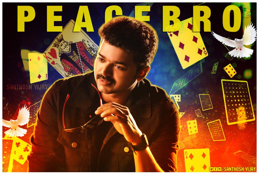 santhosh_Raj7's tweet photo. #Peace_Bro😎
#Mersal 
Pic credit : @VijayVasanth05 thanks bro @m_gajan @aditi1231 @MersalFilm @Vijay62FansPage @VijayFansTrends @TeamVijayFC @VijayUpdates_ @VijayFansPage 
DESIGN : @santhos_vijay https://t.co/EuwjbljQOB