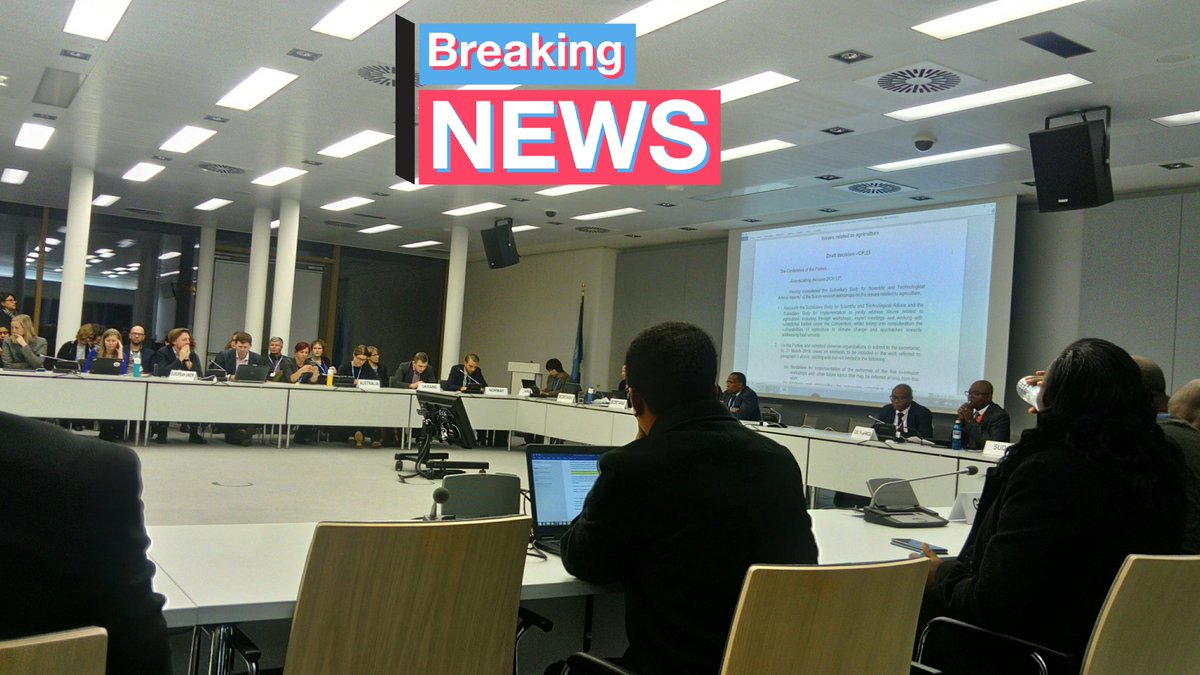 AnneLaureSable's tweet photo. #COP23 We got it !!! Programme de travail joint sur l'agriculture après 2 ans de travail https://t.co/BhE8dUWtPW