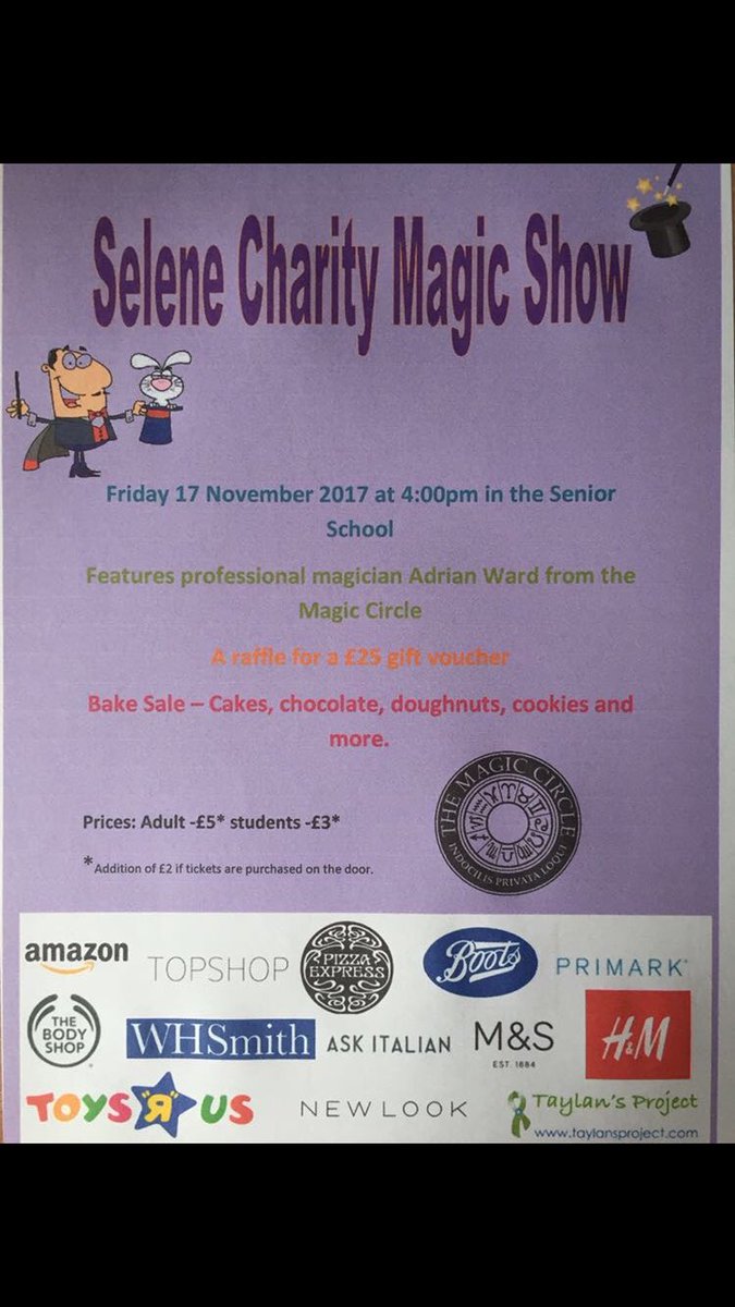 nhs_selene's tweet photo. Please buy your tickets for our magic show on friday- it's gonna be fab!! ✨ https://t.co/dpIWS5pt4m