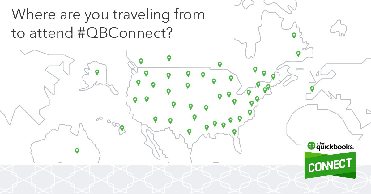 QuickBooks's tweet image. See who's coming to #QBConnect with our interactive travel map and connect with attendees traveling to San Jose: intuit.me/2ztPRFe