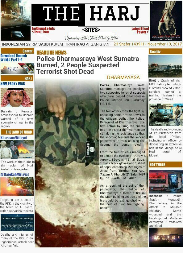 iBRABO_com's tweet photo. Rapid media growth coming from #Indonesia/n #ISIS affiliate group #GEN554, as they begin releasing "The HAJR" daily publication. #RiskMonitoring #OSINT via @iBRABO_com https://t.co/wYWVBwudh9