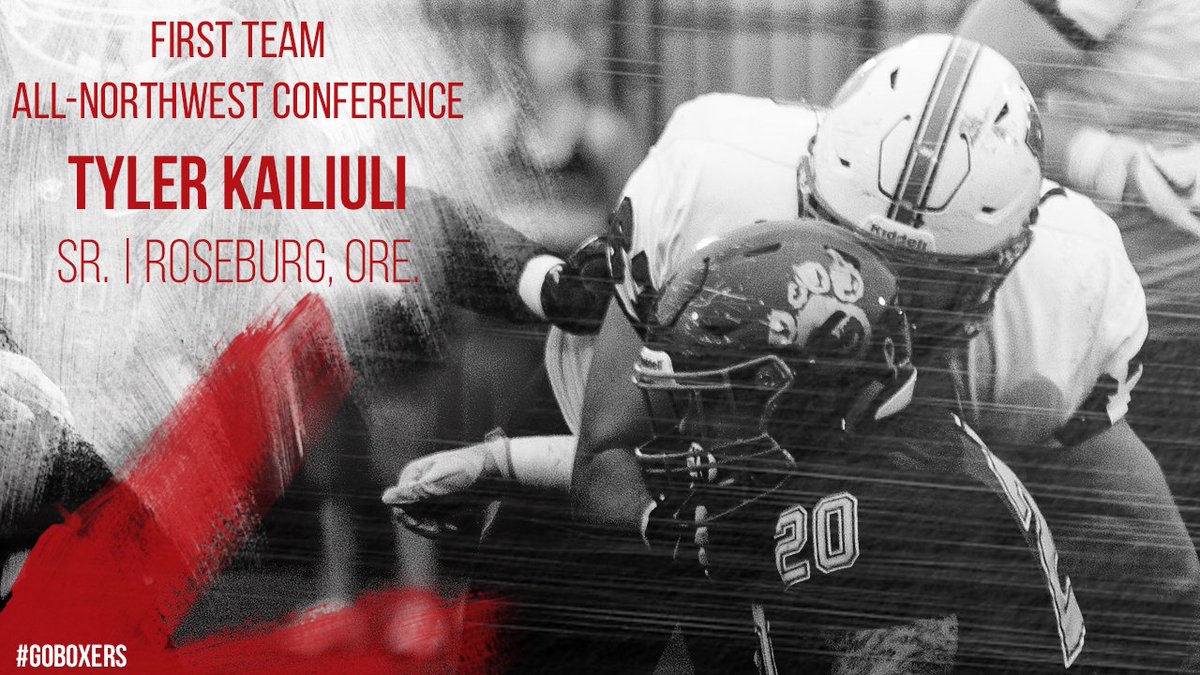 goboxers's tweet photo. FB | Congratulations to Tyler Kailiuli on being named First Team All-#NWCFB #d3fb #GoBoxers @Boxer_Football https://t.co/7Z6lBA5GMu