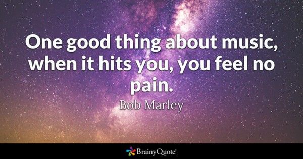 SvMOnline's tweet photo. "One good thing about music, when it hits you, you feel no pain" - #BobMarley https://t.co/syN4NRdcVY