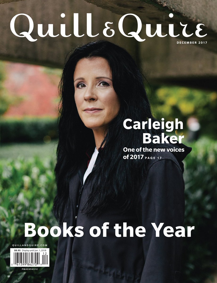 Q&amp;Q's Books of the Year issue is now available, featuring <a href="/CarleighBaker/">carleigh baker</a>. (Photo by Alana Paterson.)