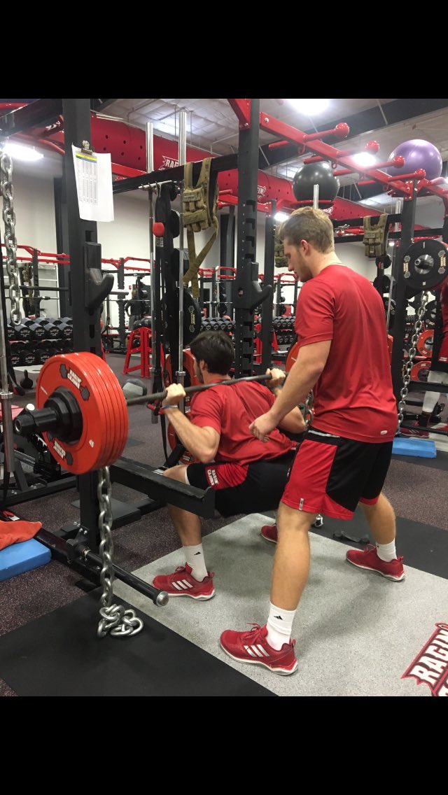 Felt good to squat with chains today! Great Day!