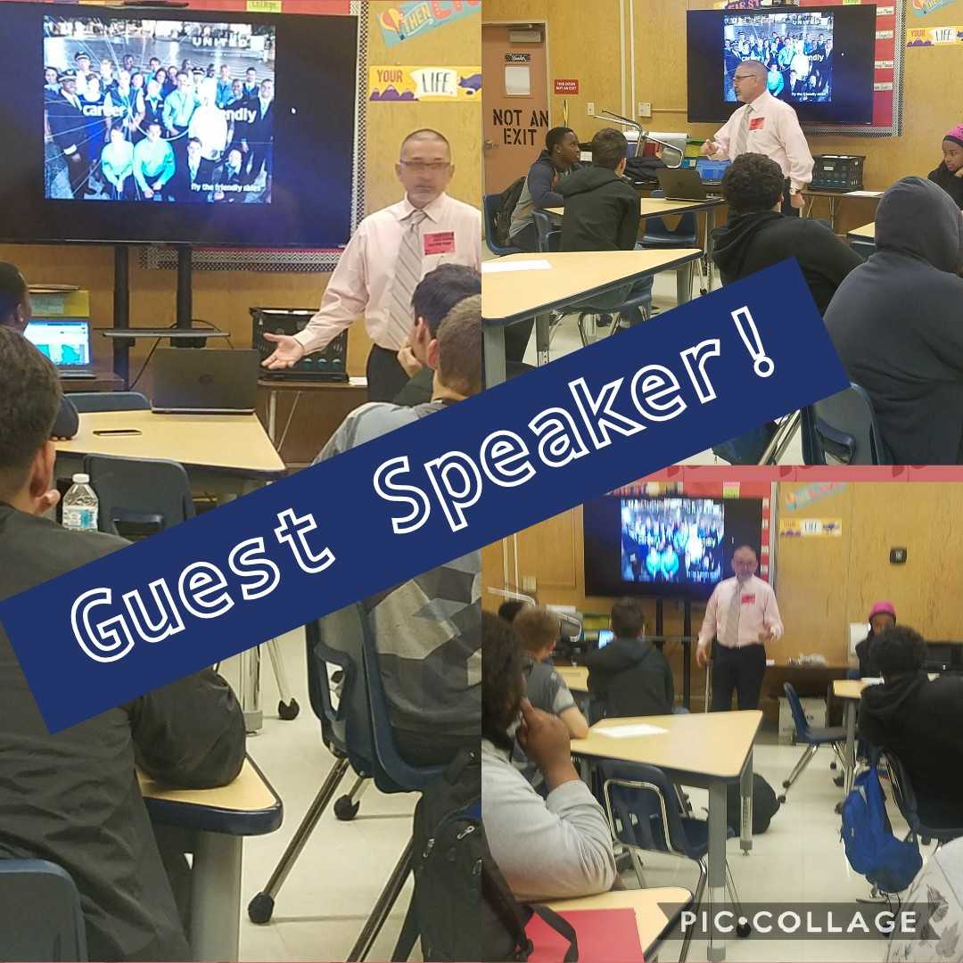 Thank you Frank Lara of Unites Airlines! What an inspirational speech! <a href="/gofairfieldhigh/">Fairfield High</a>