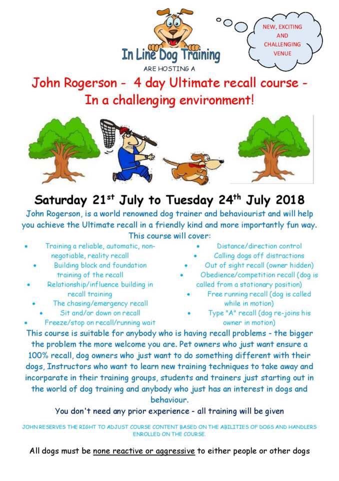 line_training's tweet photo. #ultimaterecall course suitable for dog owners who want 100% recall; or just something fun &amp; different to do with their dogs; Instructors who want to learn new training techniques; students and trainers just starting out as a dog trainer. No prior experience needed. https://t.co/qBATZCcwkD