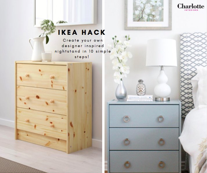char_interiors's tweet photo. 10 easy steps to get a designer inspired nightstand on the blog: https://t.co/b8pDmnfo81 #ikeahack #DIY https://t.co/pD6tJ8uXt8