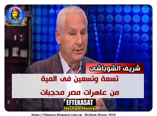 شريف الشوباشى :تسعة وتسعين فى المية من عاهرات مصر محجبات