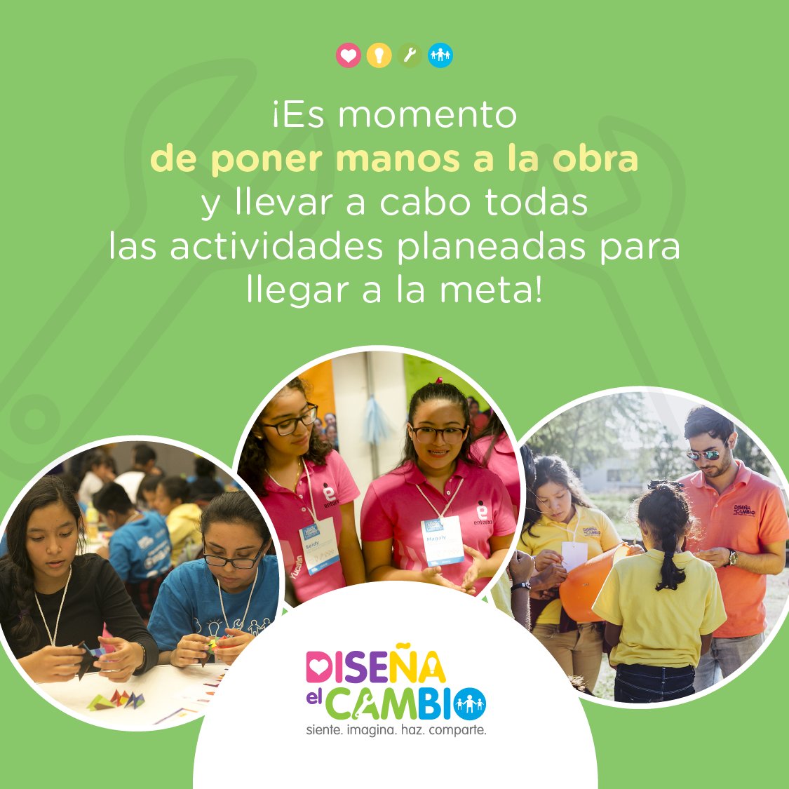 somoselcambio__'s tweet photo. ¡Hoy inicia una de las etapas más importandes del Reto Escolar! La etapa HAZ es la oportunidad de los equipos participantes para poner manos a la obra y hacer lo necesario para llegar a la meta de su proyecto. https://t.co/Z8wG9E6VJH