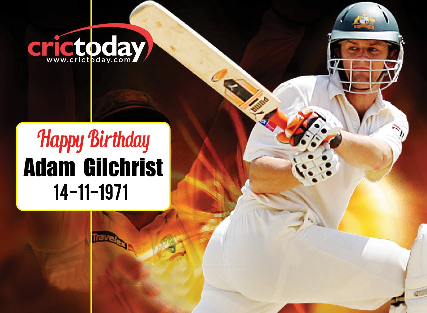  Happy Birthday Adam Gilchrist 