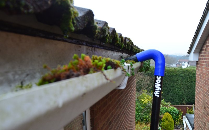 If windy #weather has blocked your gutters with lots of leaves, call HunterPM to get them cleared today! hunterpm.co.uk/skyvac/