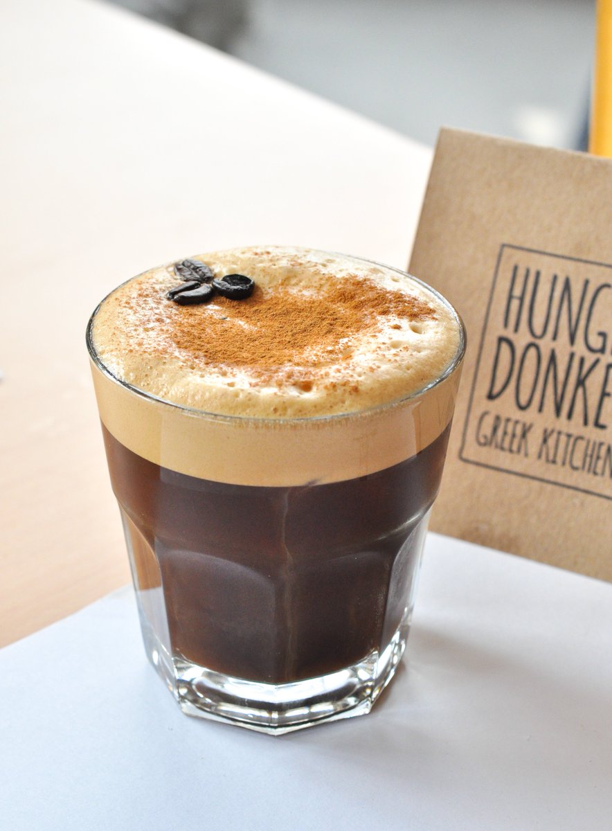 Monday shouldn't stand in the way of you and my Espressotini. A Greek twist on a classic, I like to add in dark aged Greek brandy called #Tsipouro