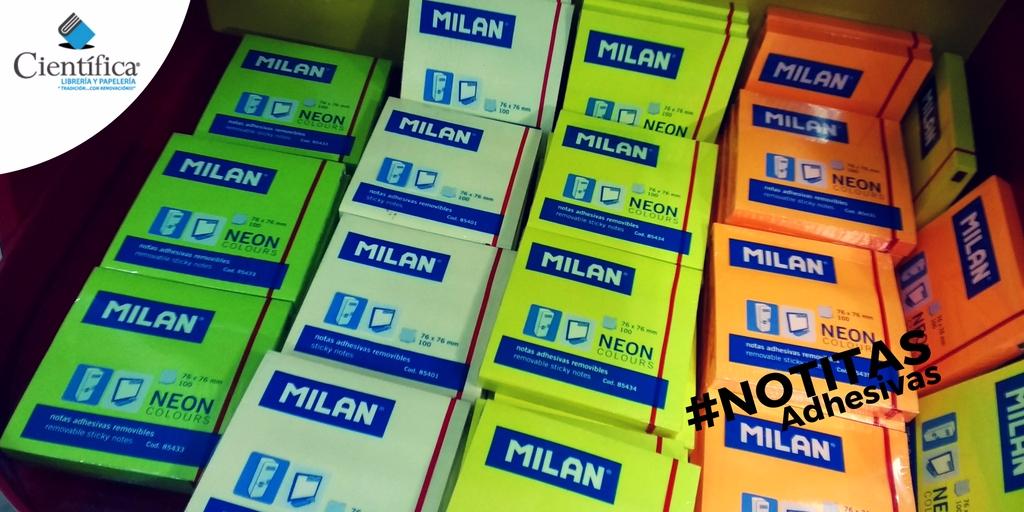 CientificaEc's tweet photo. Notitas #Milan adhesivas para esos apuntes importantes que no debemos olvidar. #papeleria #cientificaec https://t.co/sMyQrD1d9h