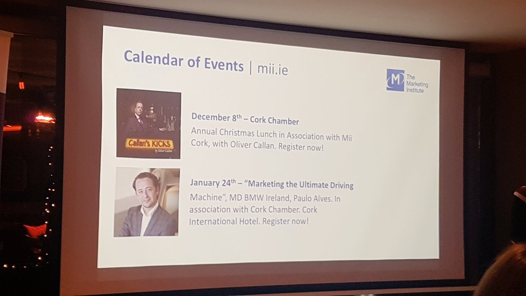 Cork Chamber (@corkchamber) on Twitter photo The opening for tonight's <a href="/miicork/">Marketing Institute of Ireland - Cork Branch</a> event in <a href="/RiverleeHotel/">The River Lee</a>
is given by @MaressaMills of <a href="/PoppuloSays/">Poppulo</a> . We are delighted to partner with the Institute on a number of upcoming events. #MiiCorkpeople The opening for tonight's <a href="/miicork/">Marketing Institute of Ireland - Cork Branch</a> event in <a href="/RiverleeHotel/">The River Lee</a>
is given by @MaressaMills of <a href="/PoppuloSays/">Poppulo</a> . We are delighted to partner with the Institute on a number of upcoming events. #MiiCorkpeople