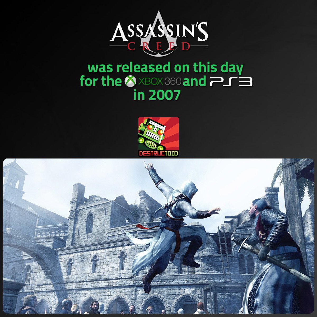 destructoid's tweet photo. La shai'a waqi'on motlaq bal kollon momken 
(Nothing is true and everything is permitted.)

https://t.co/dnuOnPDjgl

#AssassinsCreed #Destructoid #Xbox360 #PS3 https://t.co/F0wSlnl2y4