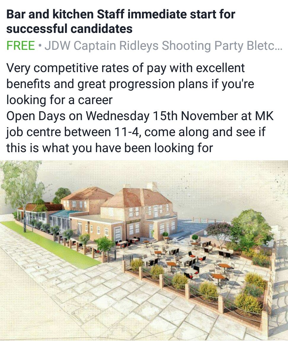 CaptainRidleys's tweet photo. #whatyouwaitingfor #MKjobs #jobcentre #JobSeekersSA #jobsearch https://t.co/LMDDqdYmNu