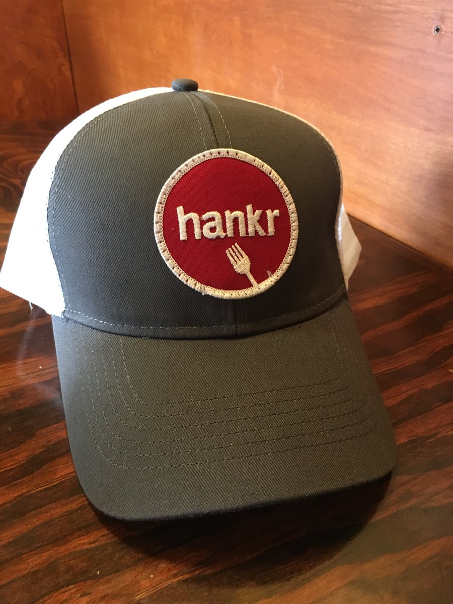 ZachBlum's tweet photo. Stoked about my new @hankr_food hat. Check these guys out. It’ll make you hungry. Thanks @Kuehl! #startups #BeMadison https://t.co/Jc0IssZEOJ