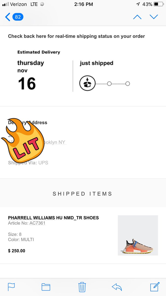 Thank you <a href="/adidasoriginals/">adidas Originals</a> !!!
Got shipping notification🙏